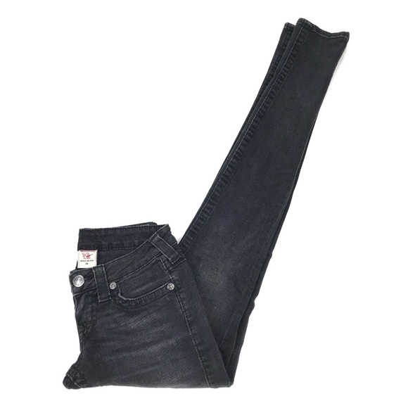 True Religion Julie Black Wash Skinny‎ Jeans - Picture 1 of 8